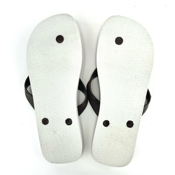 Havaianas Surfer Men Hype Flip Flops Size 11 / 45 Brown Tan & Red Waterproof New - Picture 8 of 10